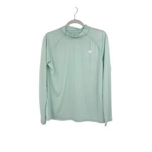Rabbit EZ Tee Mens Long Sleeve Running Shirt XL Mint Green Lightweight